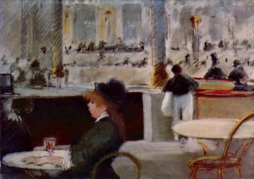 カフェのインテリア エドゥアール・マネ Oil Paintings